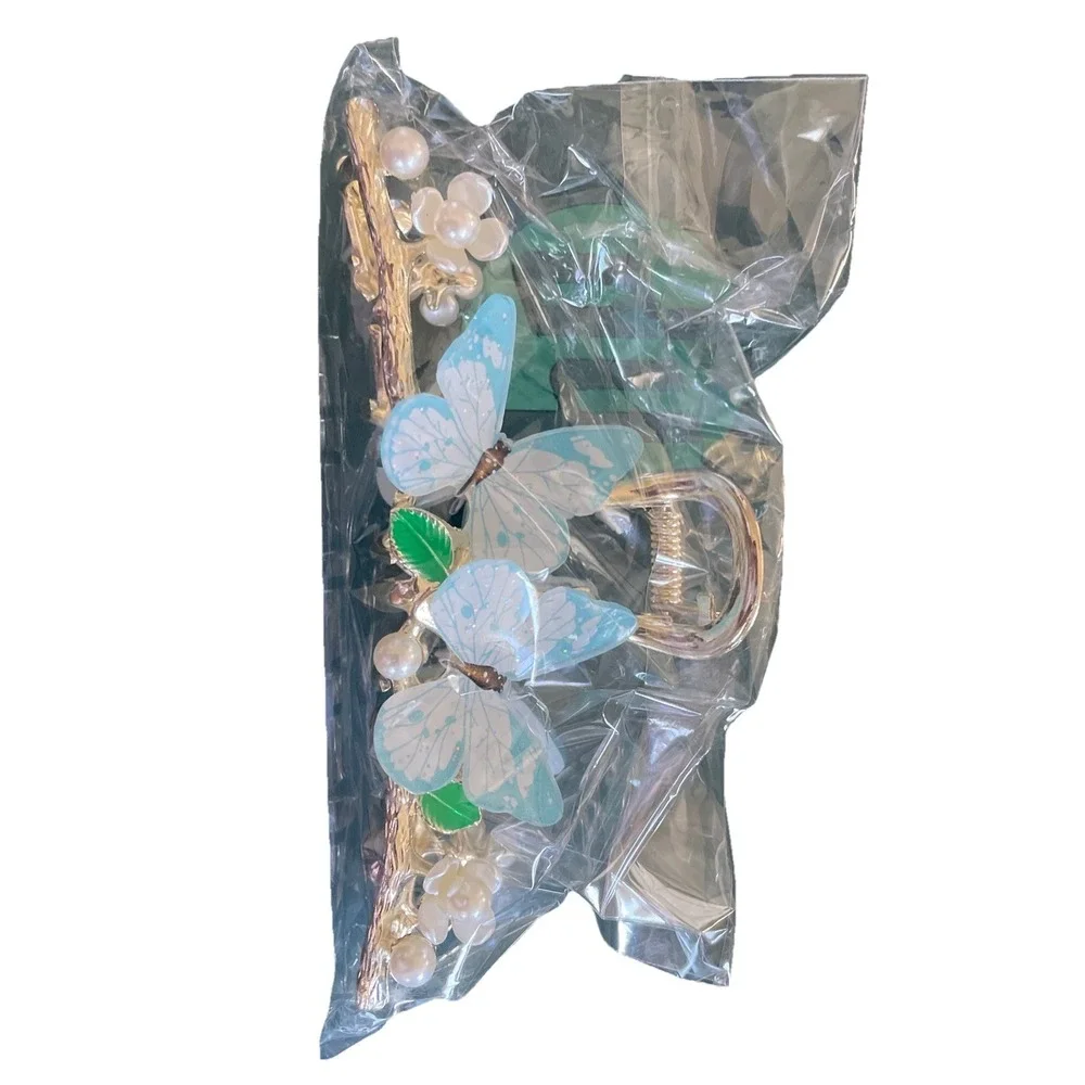 Flower Metal Hair Claw Clip Nonslip Strong Hold